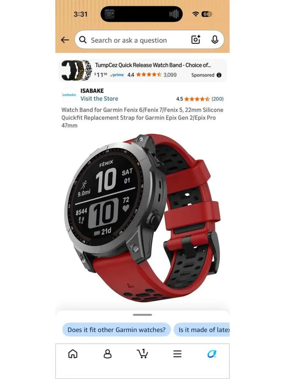Quick Release Watch Band for Garmin Fenix 6/6X/7/7X